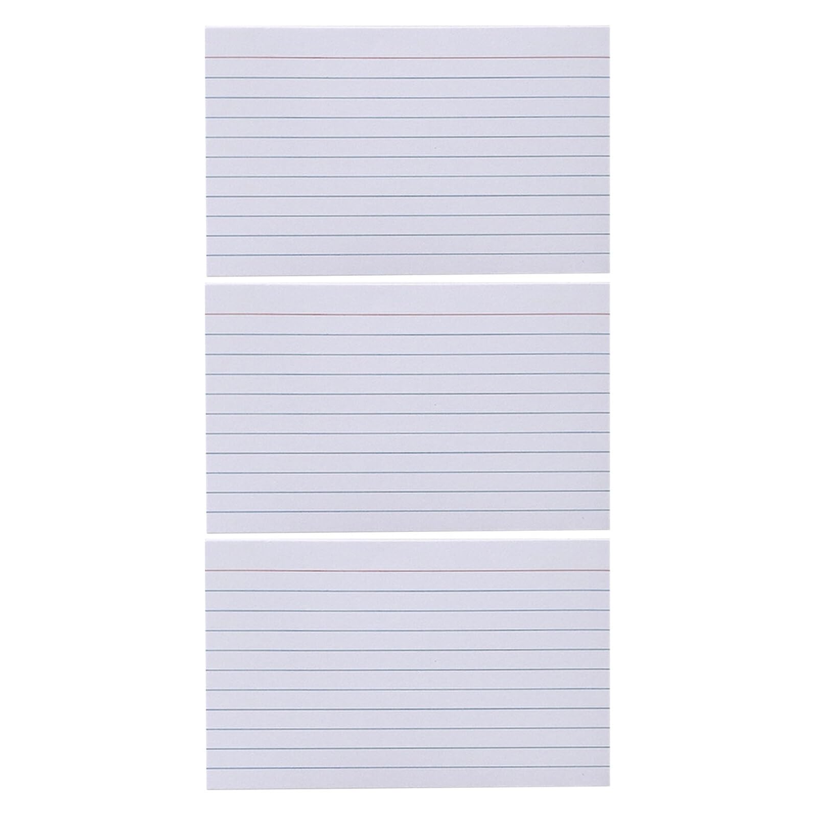 Linierte Karteikarten 600 Stück Weiß Papier Doppelseitig für Lernen | Schulanfang Deko, Glatte Schreibfläche, Präsentationen und Zuhause, Kompakte Notizkarten