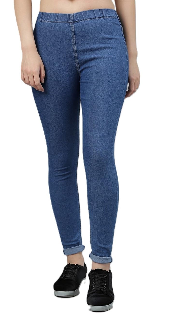 adbucks Women's High Rise Loose Fit Jeggings (W_Jegg_Blue_46)-picture-25