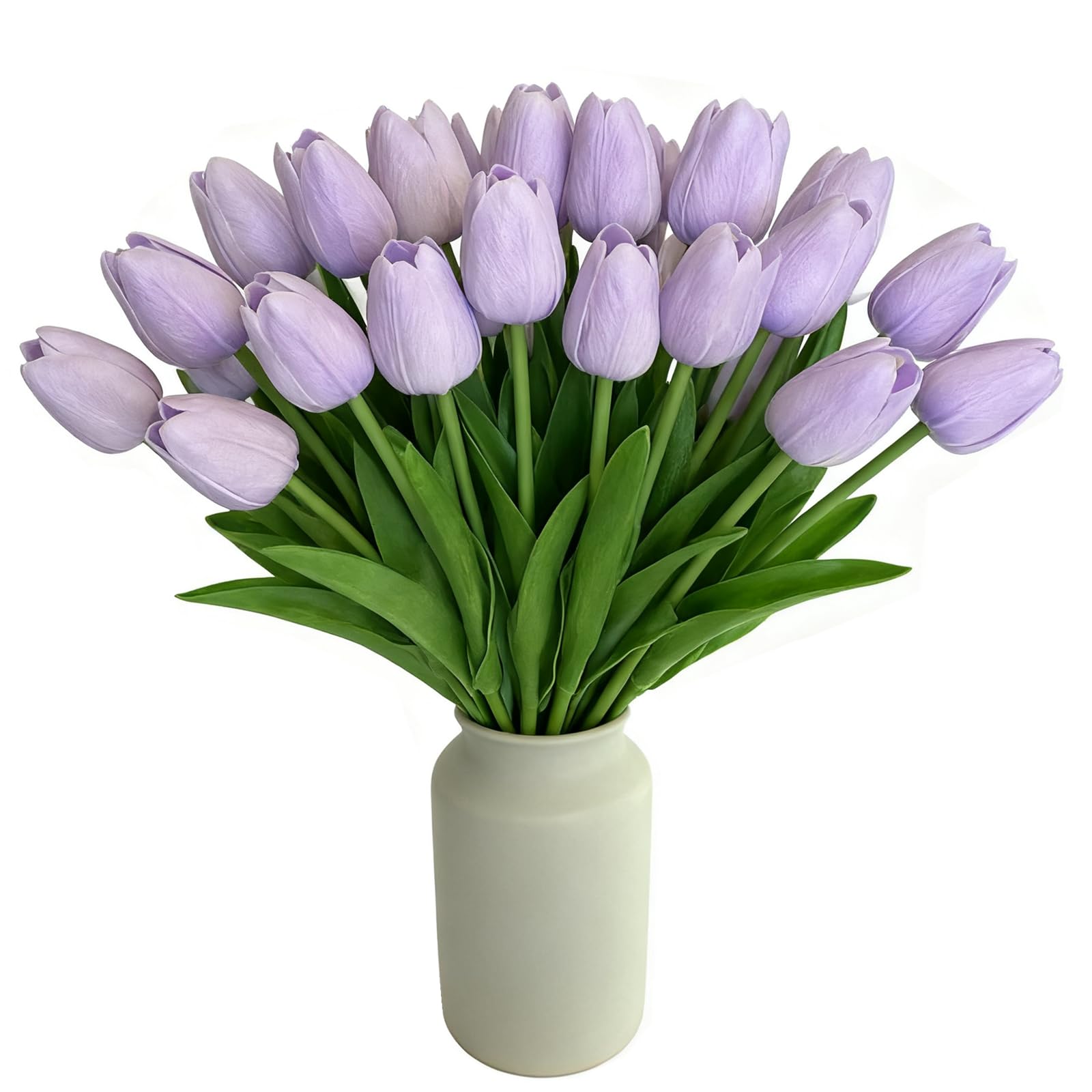 SHUERIET Purple Faux Tulips