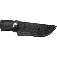 PU Leather Knife Sheath for Belt,Black Knife Holster Pouch