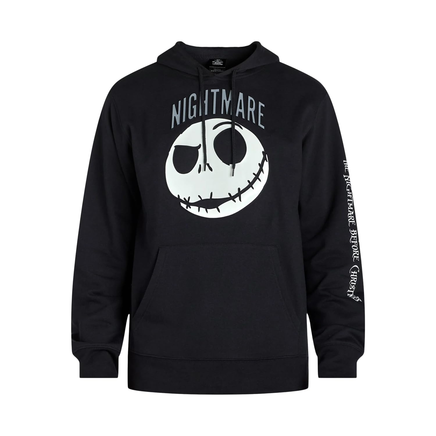 Absolute Cult Men's Black Disney The Nightmare Before Christmas Faces Hoodie Large