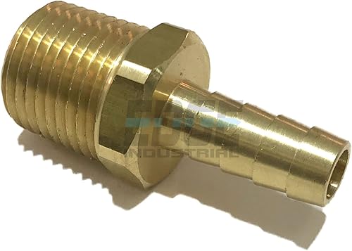 Manguera de 38" ID a 12" macho BSP BSPT recto latón accesorio combustibleaireaguaaceitegasWOG (cantidad 01)