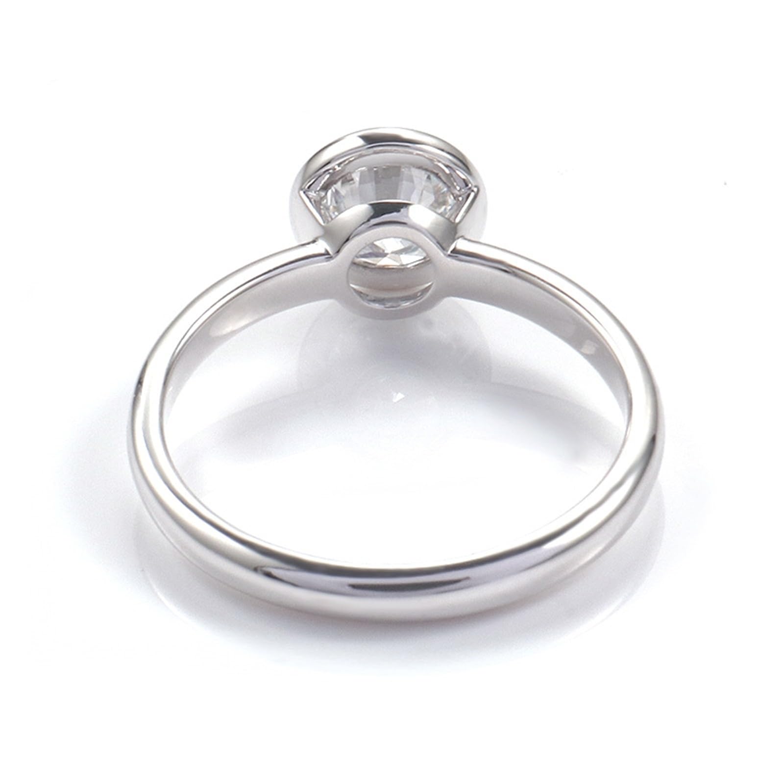 Złote pierścionki 375/585/750 damskie, obrączki ślubne, białe złoto, 9K/14K/18K, pierścionek zaręczynowy, pierścionek damski z moissanite 1ct D Color VVS1 dla kobiet