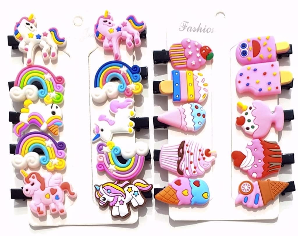 Rubela The Mayras Creations Unicorn Ice Cream Baby Hairpin Clips Set For Kids Girls (B09H43CB68) Amazon Price History, Amazon Price Tracker