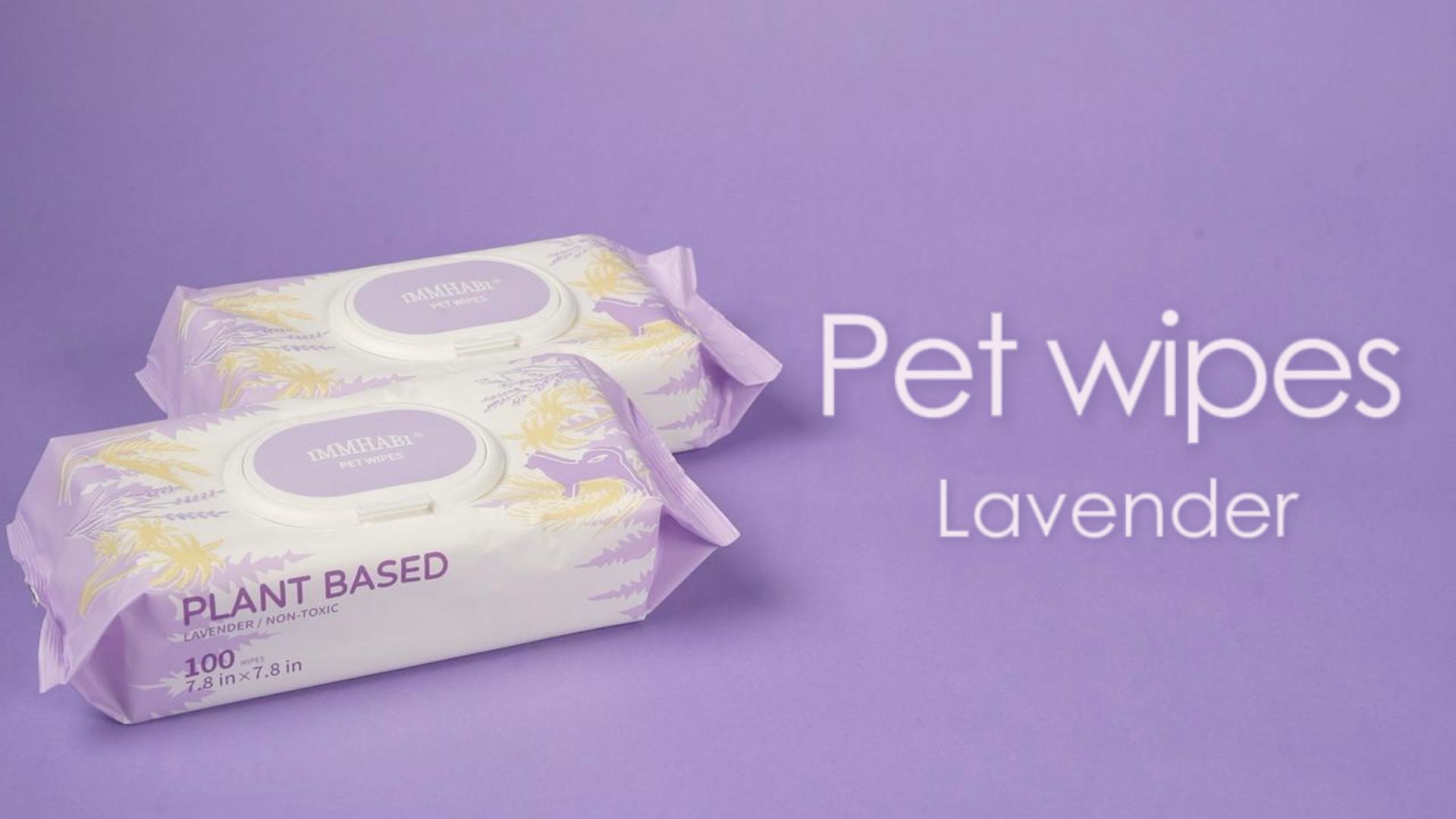400 PCS Pet Wipes for Paws and Butt Hypoallergenic Pets Cleansing & Deodorizing Anal Gland Hygienic Puppy Wipes for Dogs Face and Body Wipes Cleaning Fur Doggie Wipes Doggy Wipes (Lavender) - image 6
