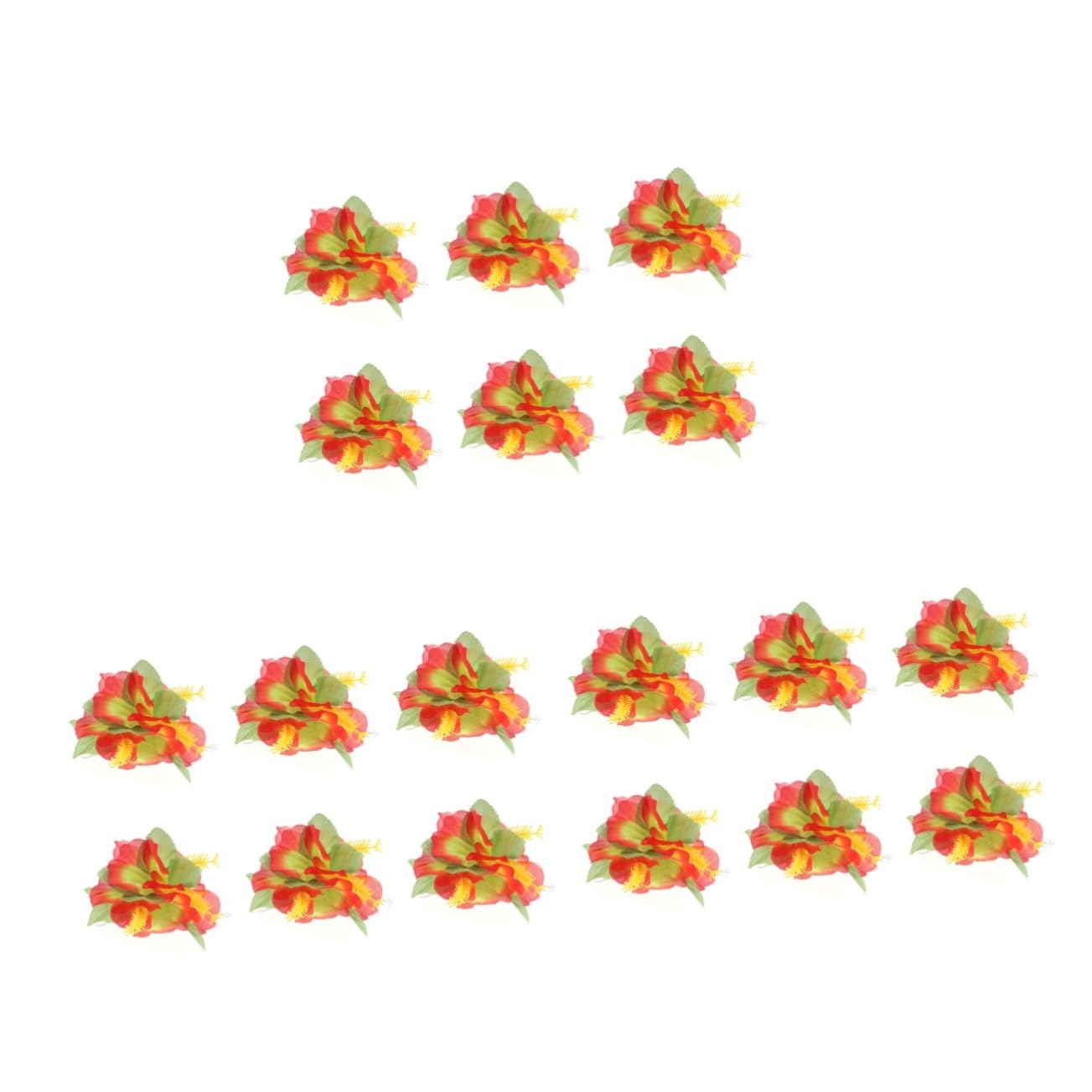 MAGICLULU 18piezas Horquillas De Flores Para Novias Tocados De Naranja De Playa Accesorios De Cabello Tropicales Para Mujeres