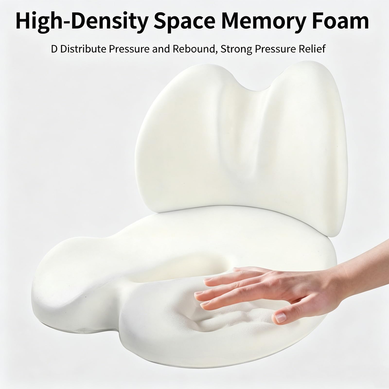 Cojín de asiento ergonómico con soporte lumbar