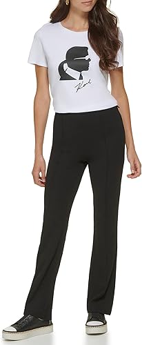 Miniatura 2 de KARL LAGERFELD PARIS Women's Cool Compression Skinny High Waisted Pant