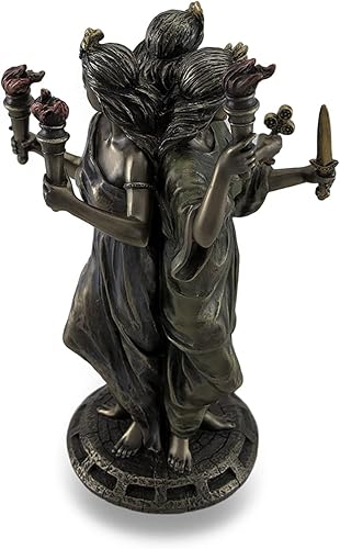 Miniatura 4 de Veronese Design s 8 1/4" alto griego triple diosa de la magia estatua de resina fundida en frío bronce antiguo acabado luna diosa escultura