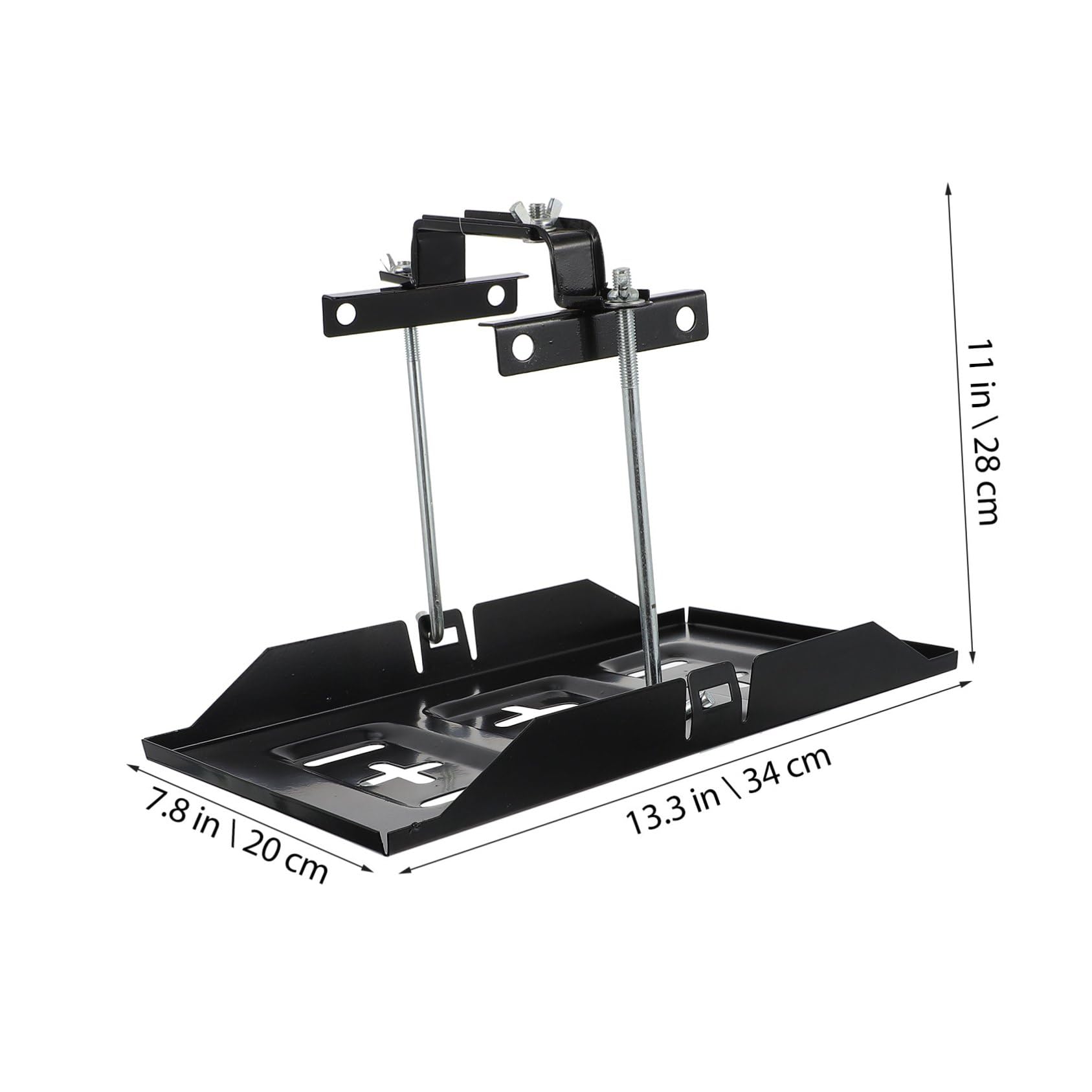 Support Batterie Voiture Antirouille Fixation Stable et Pratique pour Maintien Sécurisé des Batteries Automobiles Kit Remplacement Facile et Installation Rapide