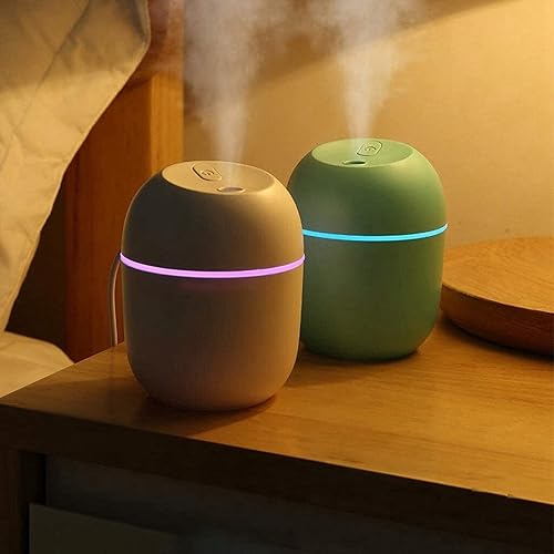Miniatura 2 de Humidificador de aire USB pequeño de 7.4 fl oz, mini difusor portátil de niebla fría para dormitorio, oficina, escritorio, automóvil, atomizador de