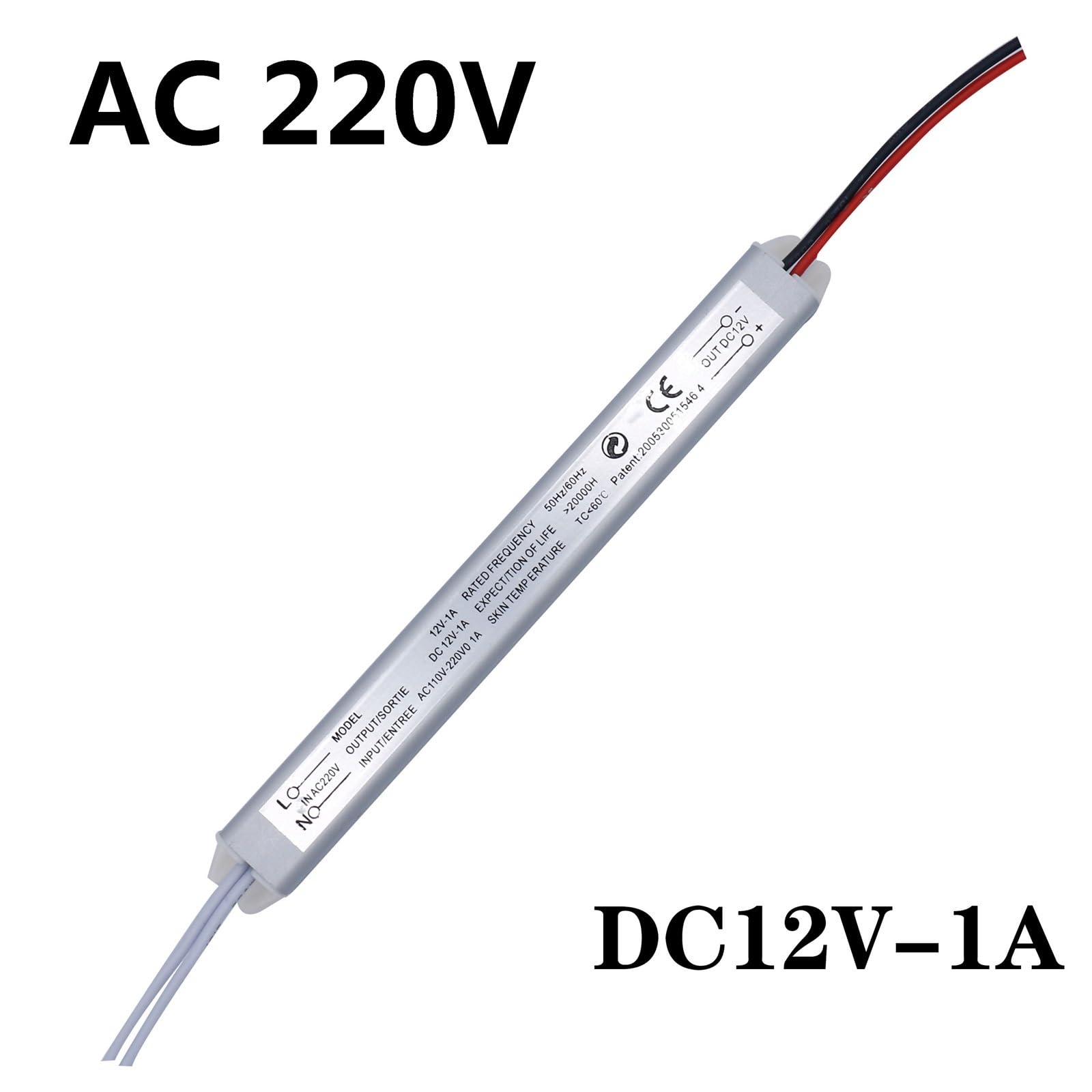 Sterownik LED Zasilacz 220 V do 12 V Przełącznik LED Sterownik Transformator oświetlenia 1A, 2A, 3A, 5A, 6A12W, 24 W, 36 W, 60 W, 72 W do oświetlenia LED (DC12V 6A)