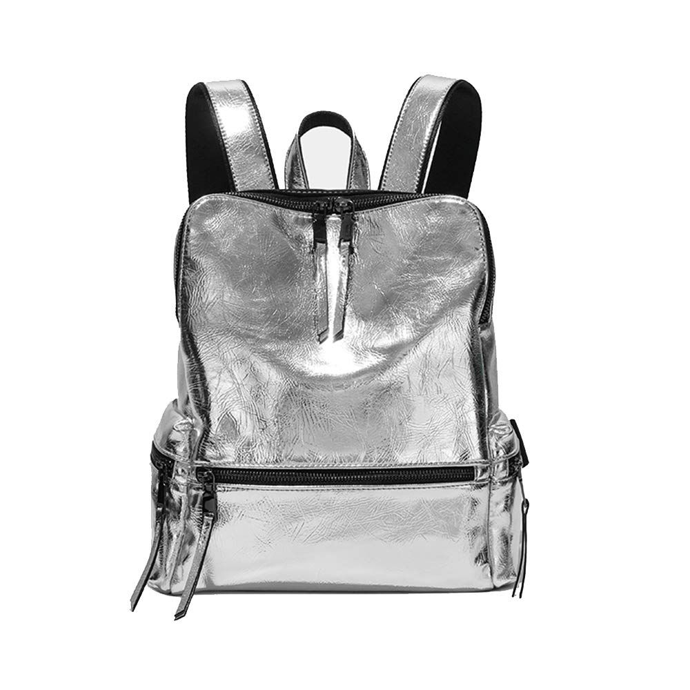 Coolives Women's Small Backpack Handbag Casual Daypack Rucksack for Ladies Teenage Girls Silver