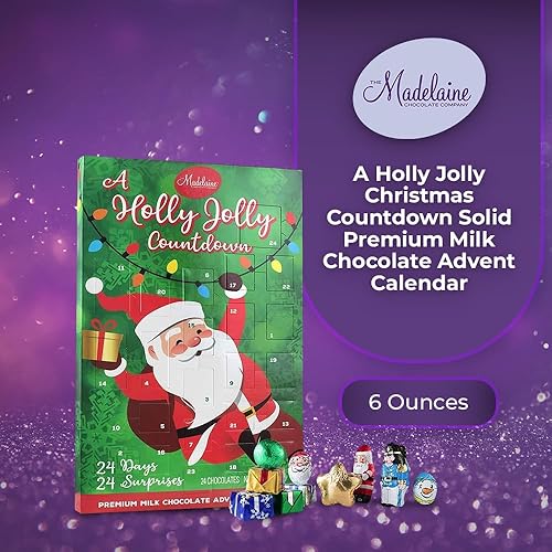 Miniatura 9 de Madelaine Chocolate 2023 A Holly Jolly Christmas Countdown Advent Calendar Filled With 24 Assorted Milk Chocolate Holiday Treats - 3 Pack of