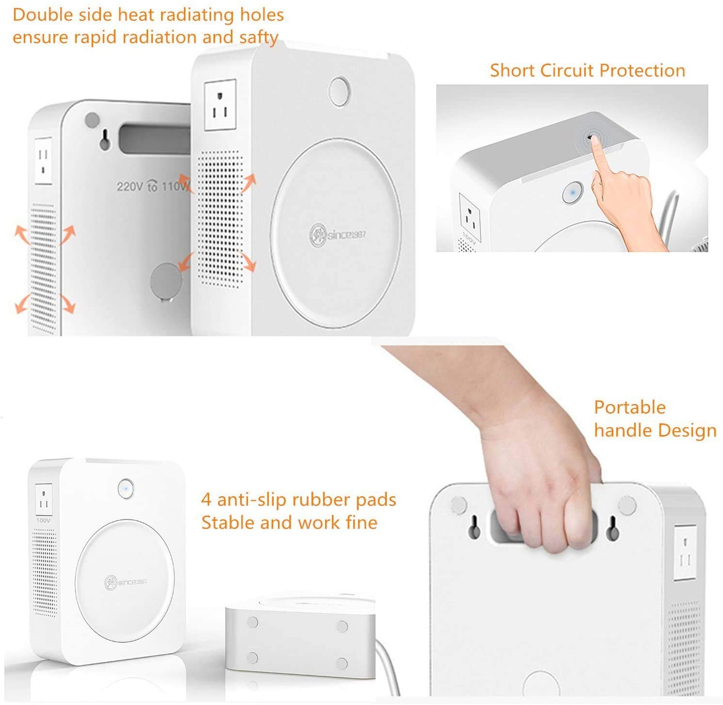 Buy uyoyous 2000W Step Down Voltage Transformer 220V to 110V High