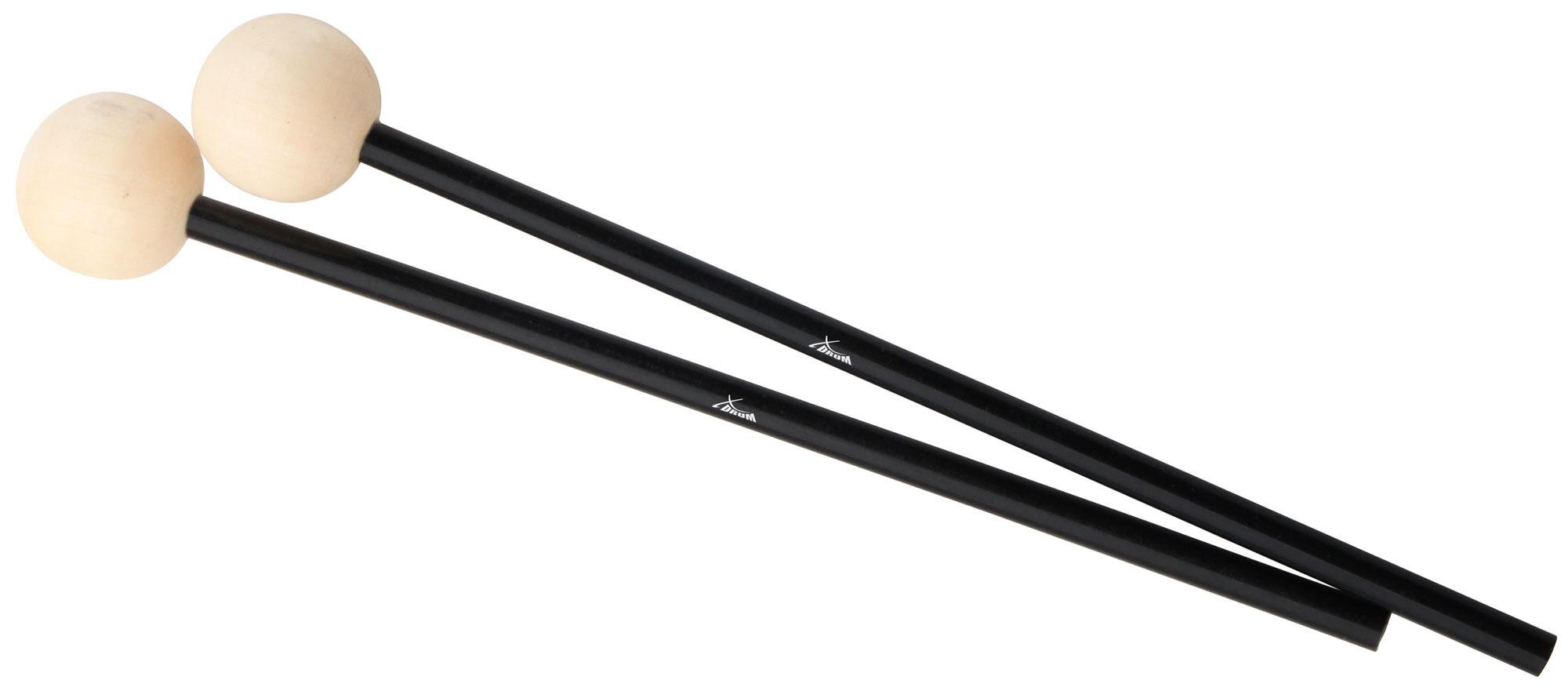 5x XDrum MM3 Bacchette per Xilofono - Consegna a Paio - Bacchette per Vibrafono Lunghezza: 28,5 cm - Testa in Legno - Diametro Testa: 2,3 cm - Testa in Legno
