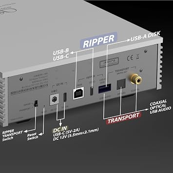Shanling CR60 Digital Transport CD Ripper (Black)