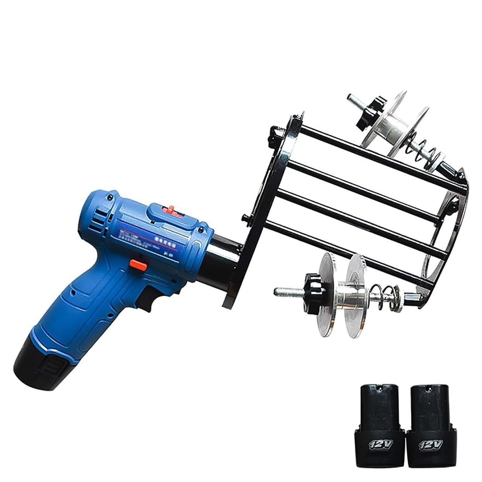 YXYLJOZ Air Conditioning Tape Winding Machine, Pipe Cable Tie Tool, Battery Operated, Adjustable Cable Tie Distance 5-10cm, Suitable for Copper Pipes