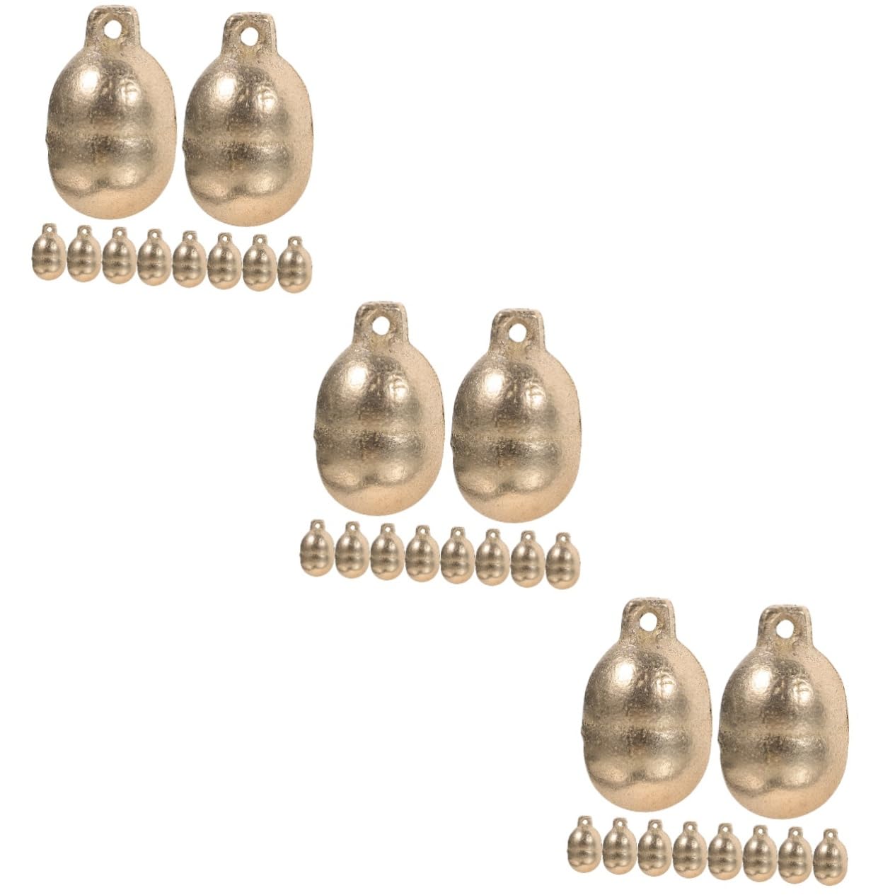 ifundom 3sets Bells for Potty Decorative Cat Crafted Metal Bells Pet Accessory Charms 10pcs*3