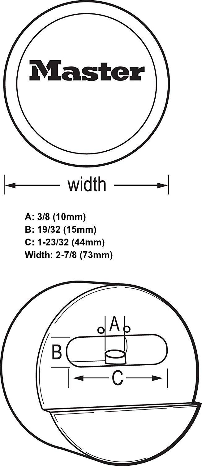 Master Lock ProSeries 6271KA Lot De 3 Cadenas à Goupille Avec
