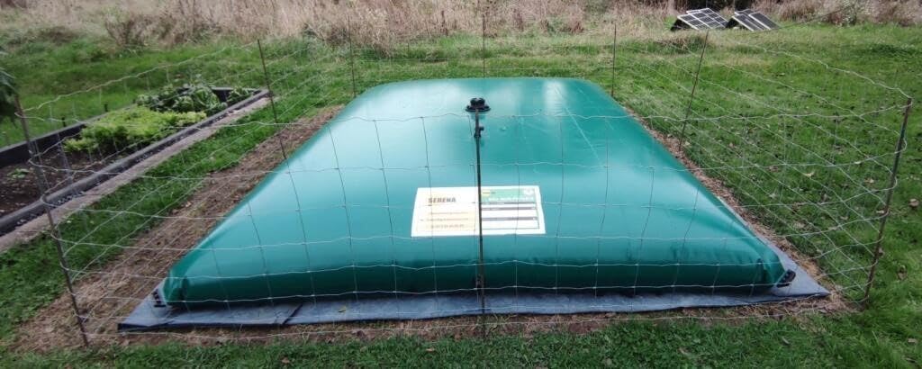 Citerne Souple/Récupérateur Eau de Pluie/Bâche Souple en PVC/traitée Anti UV/Autoportante (10m3 / 10 000L)