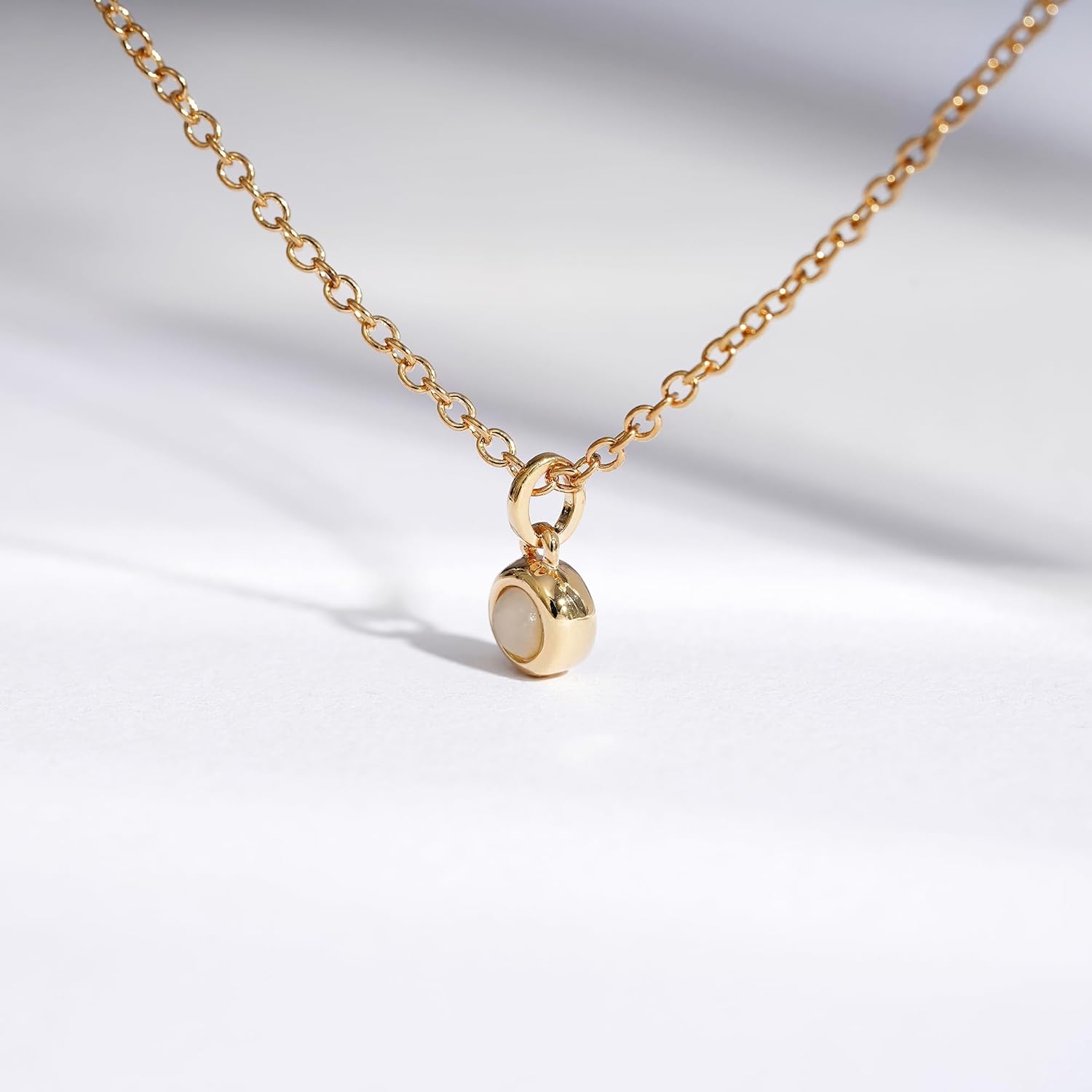 Amazon Essentials Yellow Gold Plated Brass Birthstone Solitaire Pendant Necklace, 16'' + 2'' Extender - Image 5