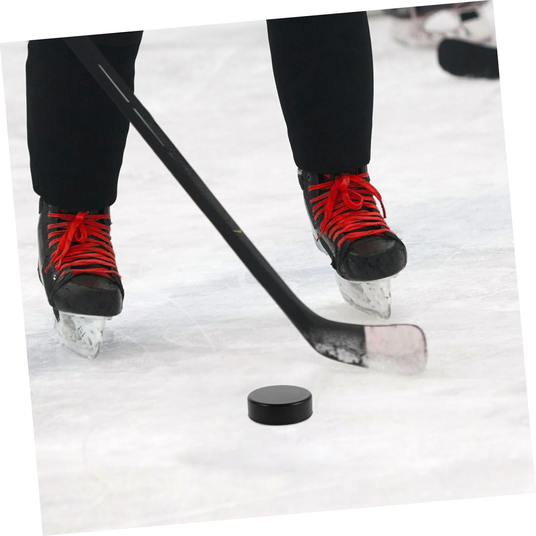 BESPORTBLE Palets de Hockey sur Glace en PU, Lot de 20, Légers et Portables, pour Entraînement et Pratique Personnelle, Noir