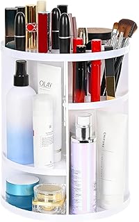 منظم الجمال الدوّار - الرفوف القابلة للتعديل، اللون الأسود. يلف 360 درجة، مساحة تخزين واسعة، متين وثابت لحفظ مستحضرات التجميل بثقة. شكل - من جينيريك