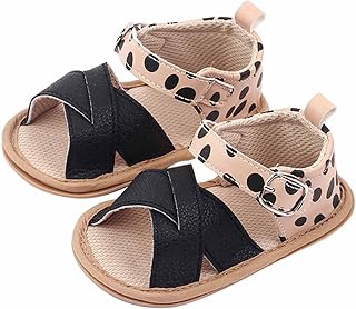 Sapato infantil para meninas, bico aberto, estampado, sapatos para primeiros passos, sandálias rasteiras para meninas