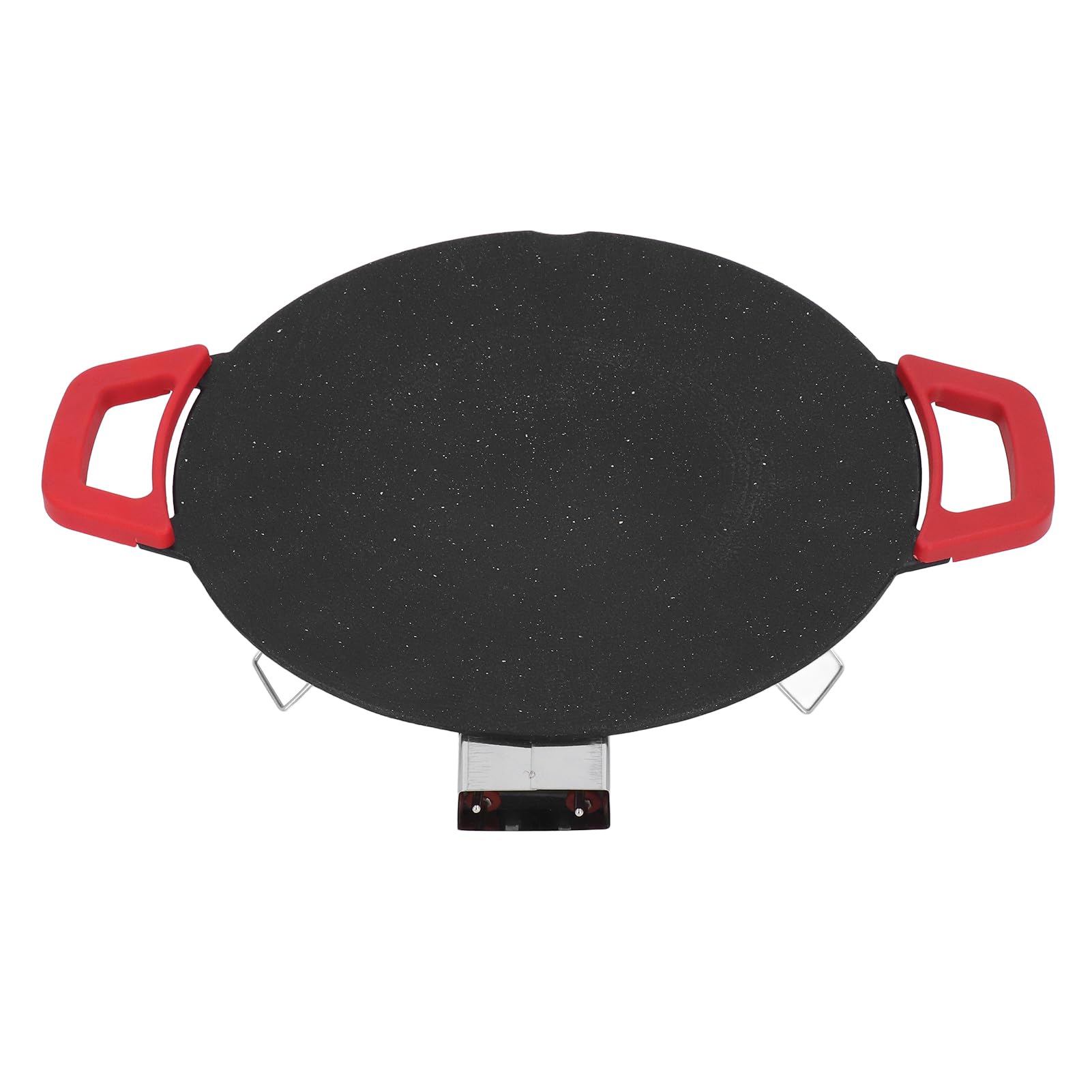 Jiawu Elektrische Grillplatte 30 cm Antihaftbeschichtet Rauchfrei 5-stufig