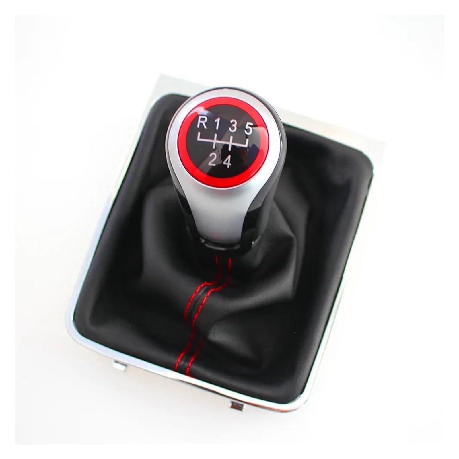 Mocalux For 5 Speed Gear Stick Shift Lever Knob For Vw For Passat B6 2005-2011 Car 5/6 Speed Manul Gear Shift Knob Modification Parts(For 5 Speed)