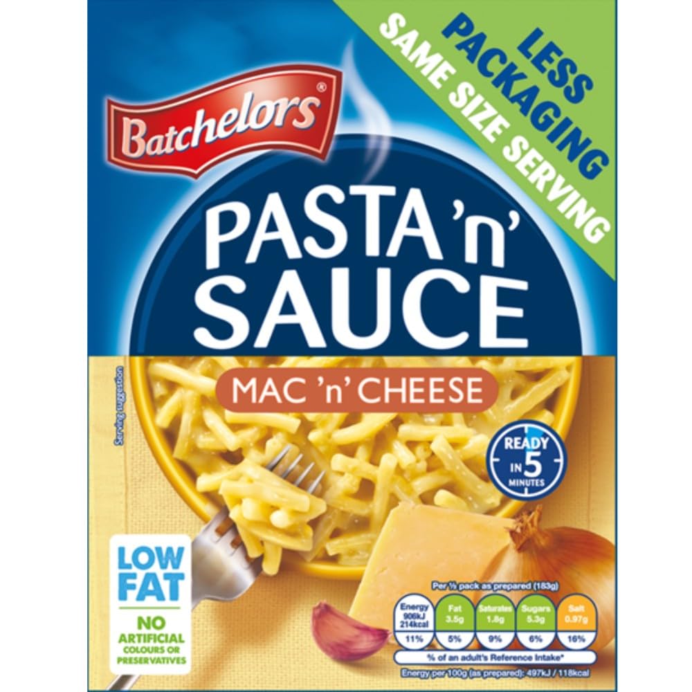 Batchelors Pasta 'n' Sauce, Mac 'n' Cheese Flavour Instant Snack, 99 g Packet (Pack of 1)