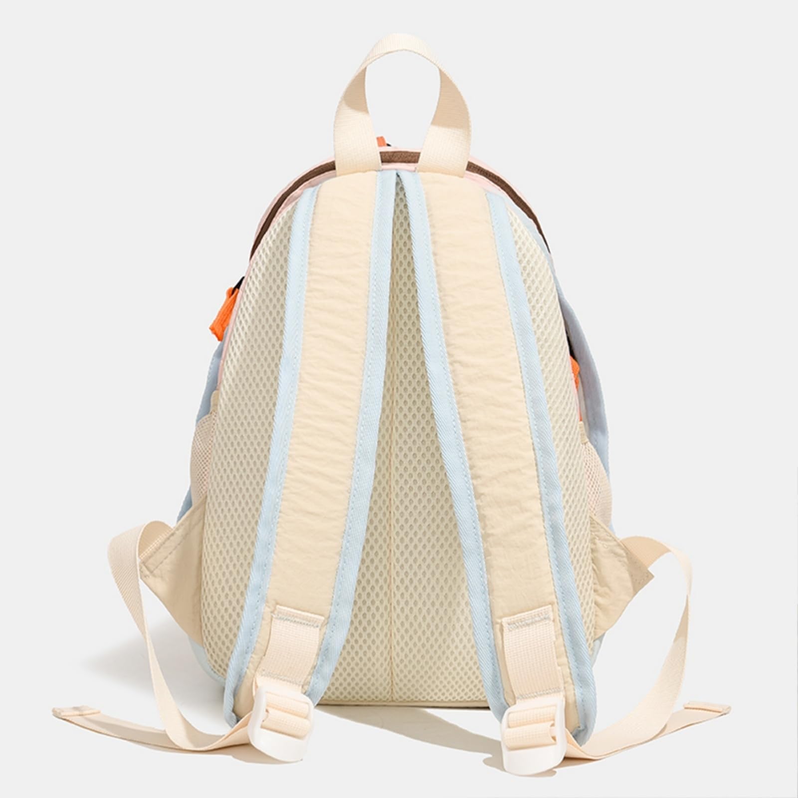 Zaino Color Block Mini Nylon Backpack, Bungee Cord Daypack Leggero per Escursioni E Uso Quotidiano-fenwulan