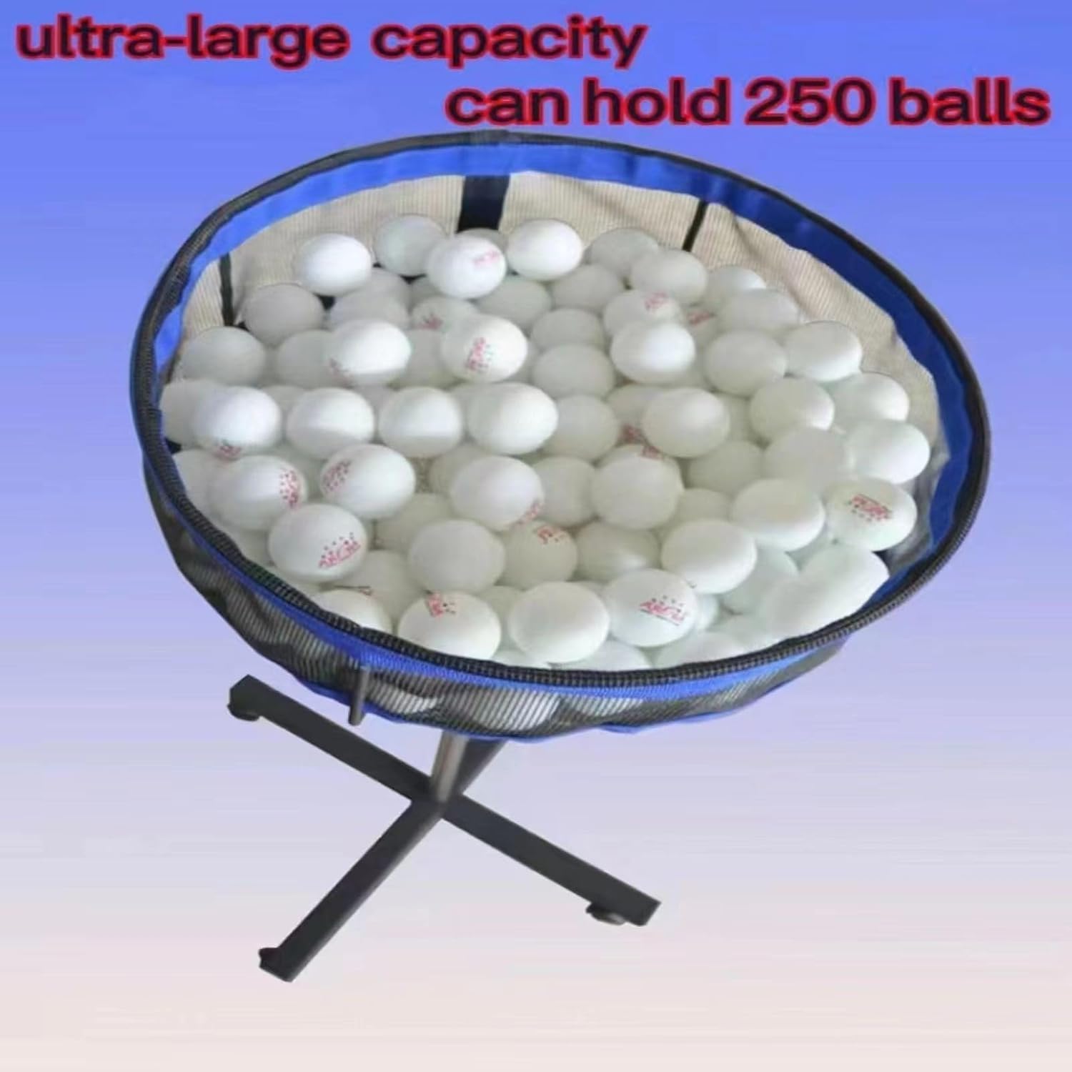 Raccoglitore di Palline da Ping Pong, Raccoglitore Mobile Multi-Palla, Raccoglitore da Allenamento Multi-Palla Regolabile in Altezza per Sport all'Aria Aperta/Allenamento/Golf/Tennis/badmint