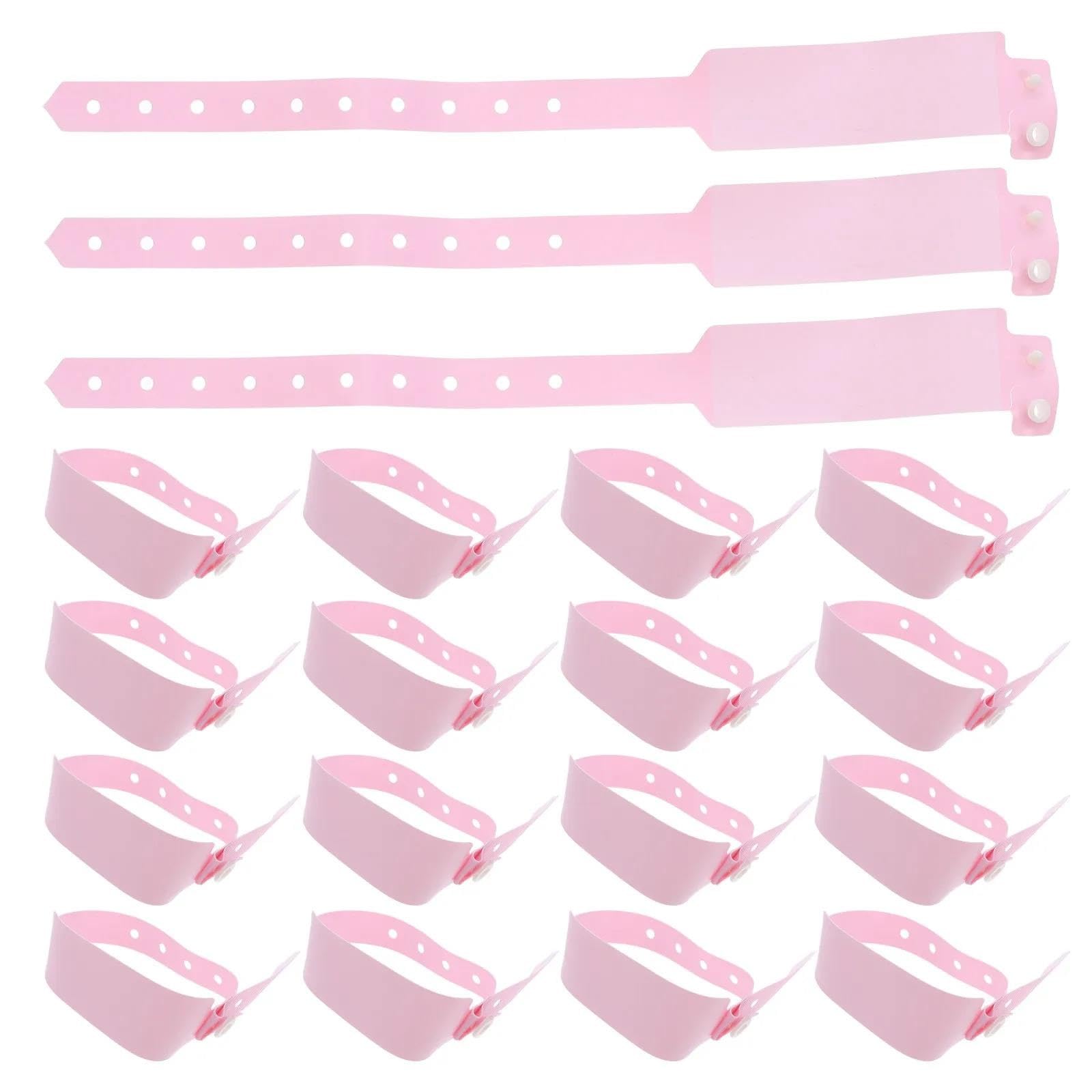 100 bracelets d'identification en PVC