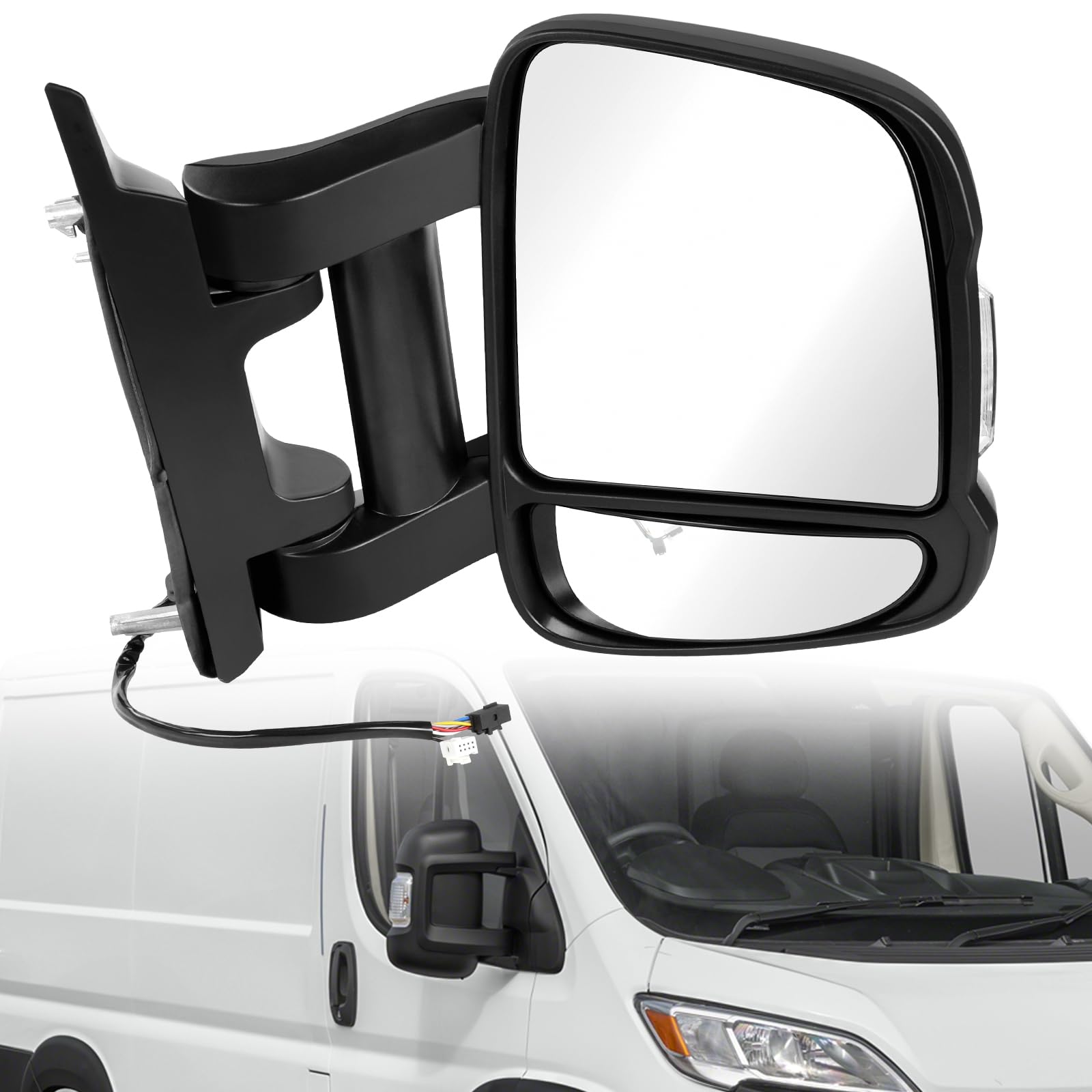 Passenger Mirror Replacement Dodge Ram Promaster 1500, 2500, 3500, work