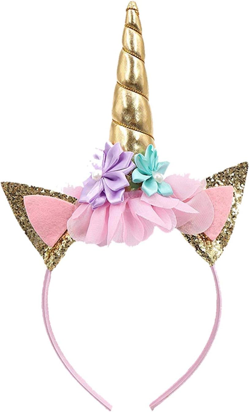 Party Propz Unicorn Hair Band For Girls - Hairband For Kids | Unicorn Headband | Unicorn Gifts For Girls | Unicorn Party Accessories For Girls | Unicorn Birthday Decorations For Girls