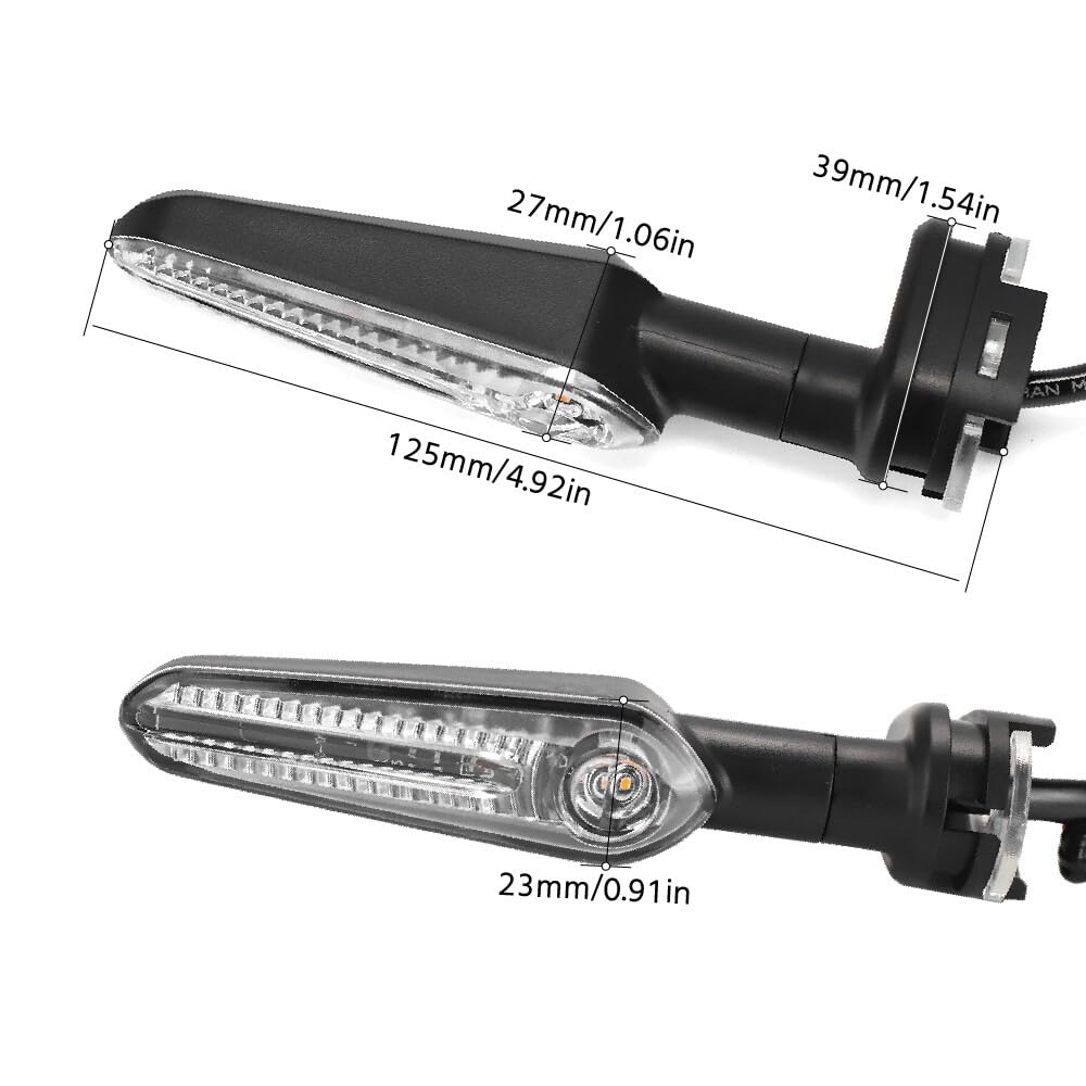 MT09/SP Kennzeichenträger-Set passend für MT 09 2024-2025,MT09 SP 2024-2025 Heckumbausatz inkl. LED Blinker, Kennzeichenbeleuchtung&Heckkotflügel-Entferner, Verkleidung,Heckaufräumfunktion (Transp.)