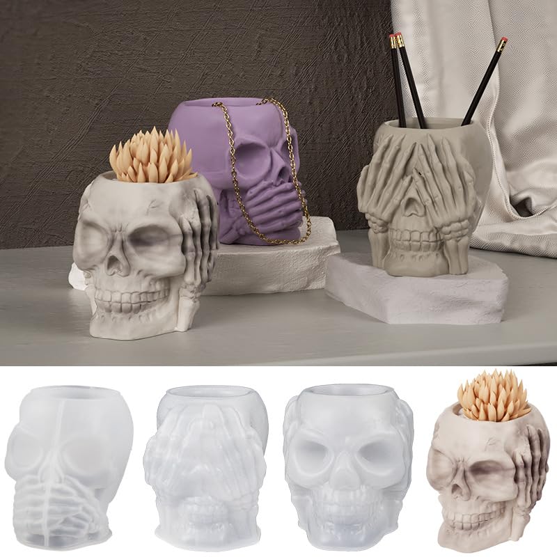 Moldes De Resina Para Joyería ANGGREK Molde De Silicona Para Cabeza De Calavera Otros | Bodega