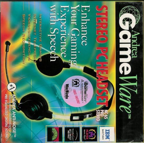 Andrea Gameware Stereo PC Computer Headset NC 65 Pro Stereo 752921000279