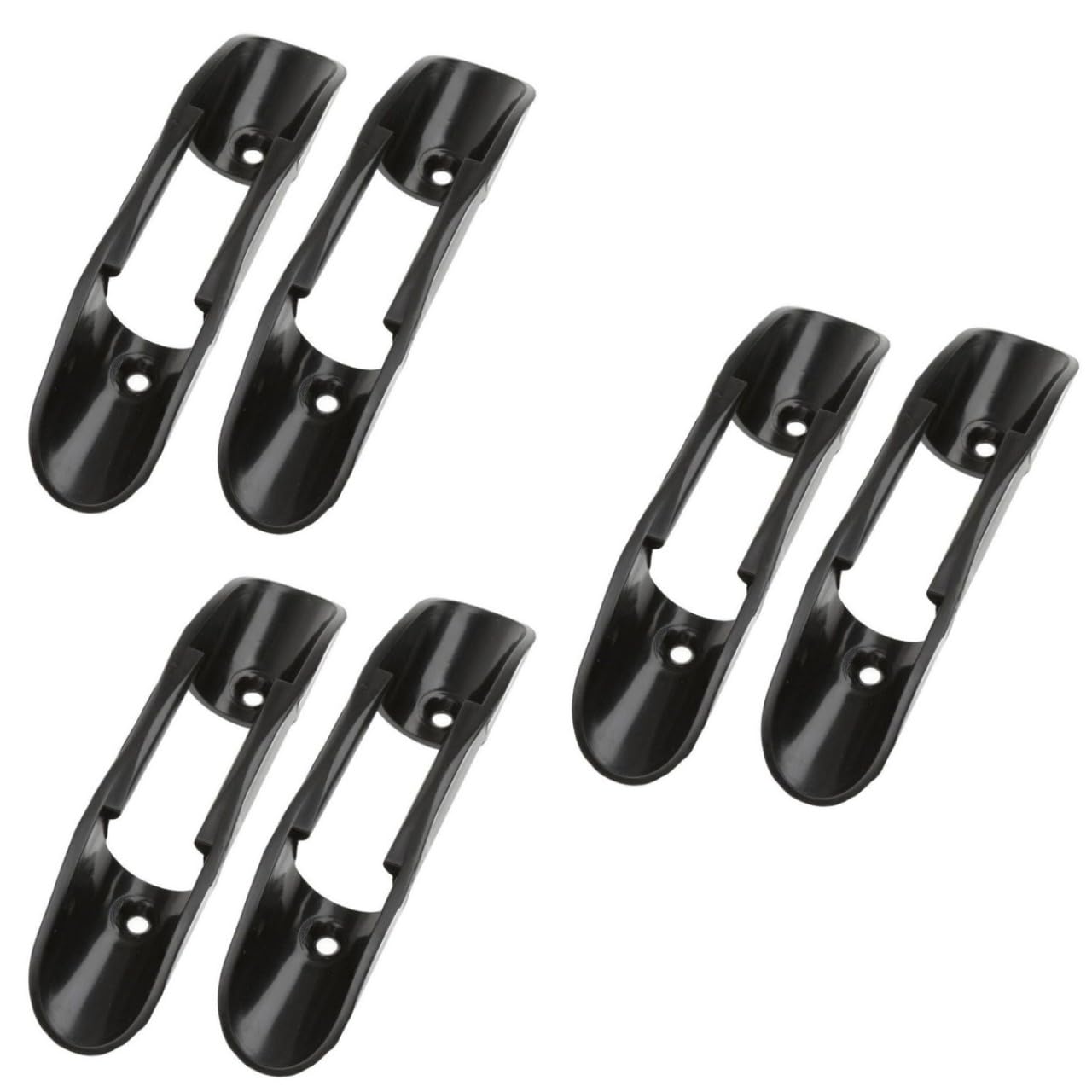 6stücke Paddelhalter Clips Aus Kunststoff Für Kajaks Mit Schrauben Und Bolzen Für Aufbewahrung Von Kajakpaddeln Und Angeln Schwarz
