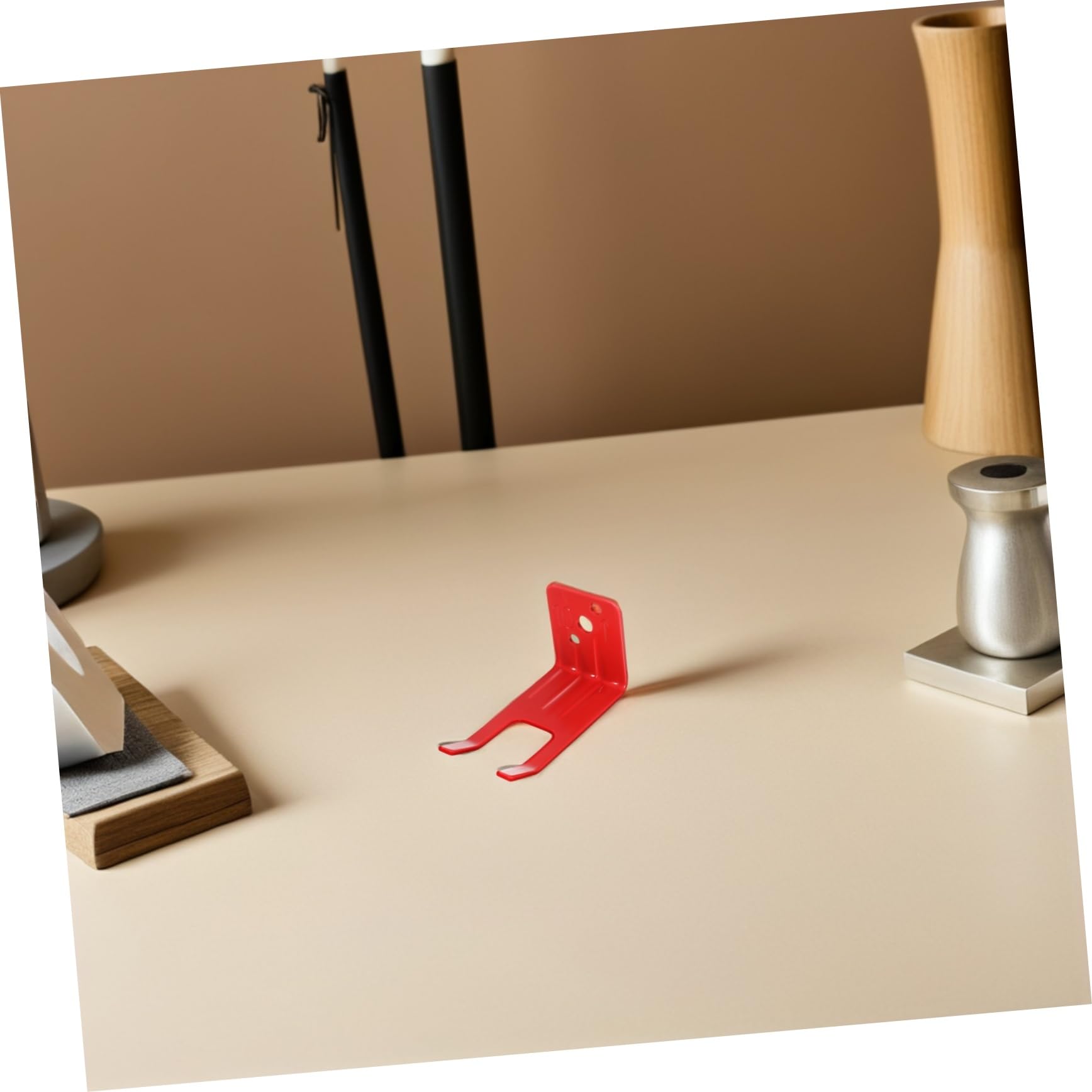 DOITOOL Soporte de Pared para Extintor de Fuego Metal Resistente con Acabado Rojo Visible Diseño Compacto con Sistema de Seguro para Montaje Estable Hogar y Oficina