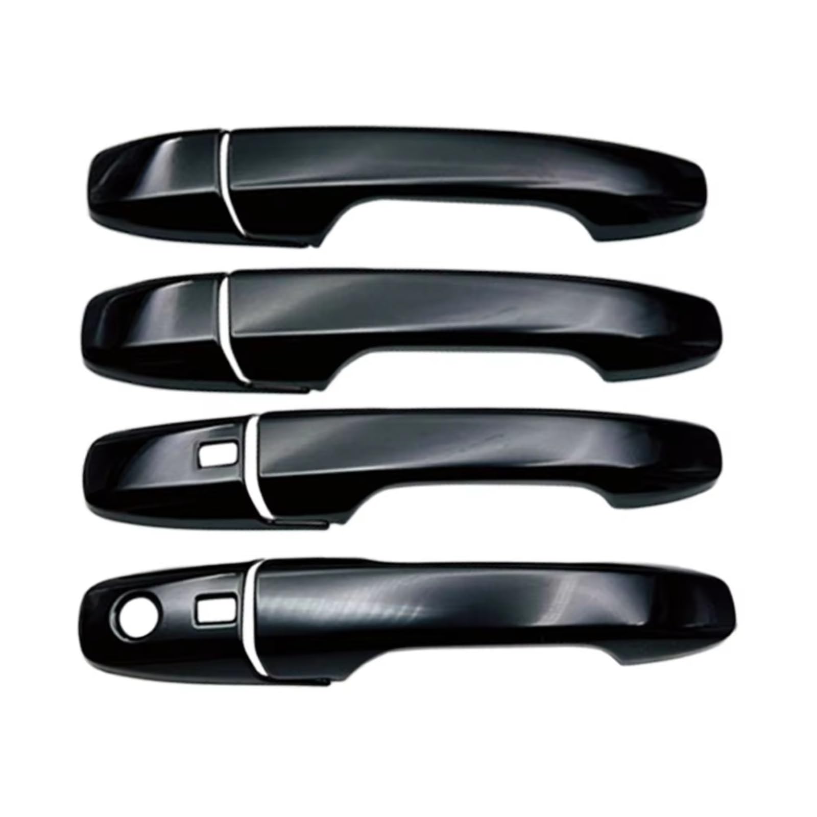 Jjrfvbgt Glossy Black Door Handle Trim Compatible With Toyota For Yaris For Ativ For Vois 2022 2023 Abs Chrome Styling Accessories Car Exterior Door Handle Cover(Glossy Black)