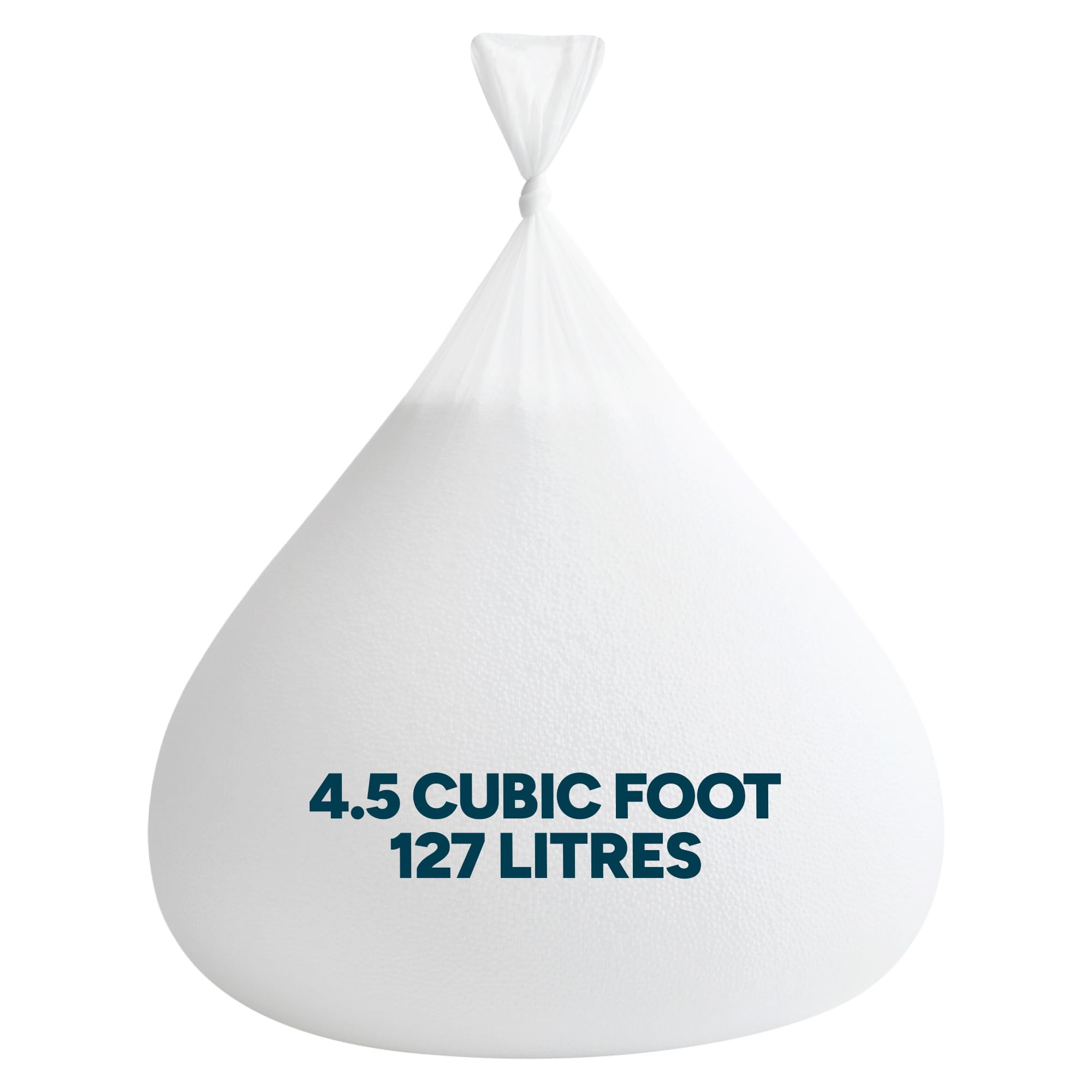 icon Bean Bag Refill, 4.5 Cubic Foot, 127 Litres, Polystyrene Beads