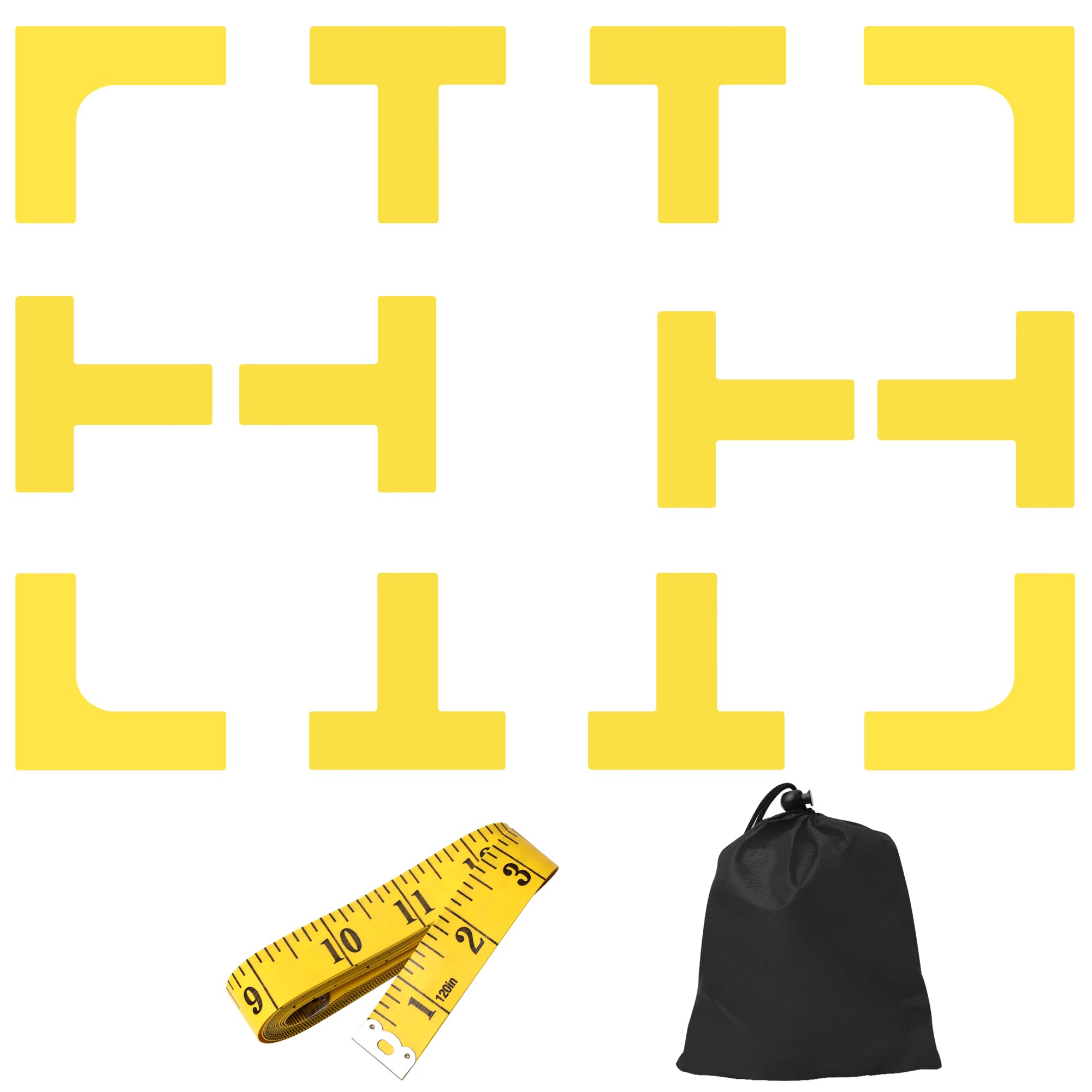 Windspeed 12P Pickleball Court Marker Kit, Throw Down Pickleball Court Line