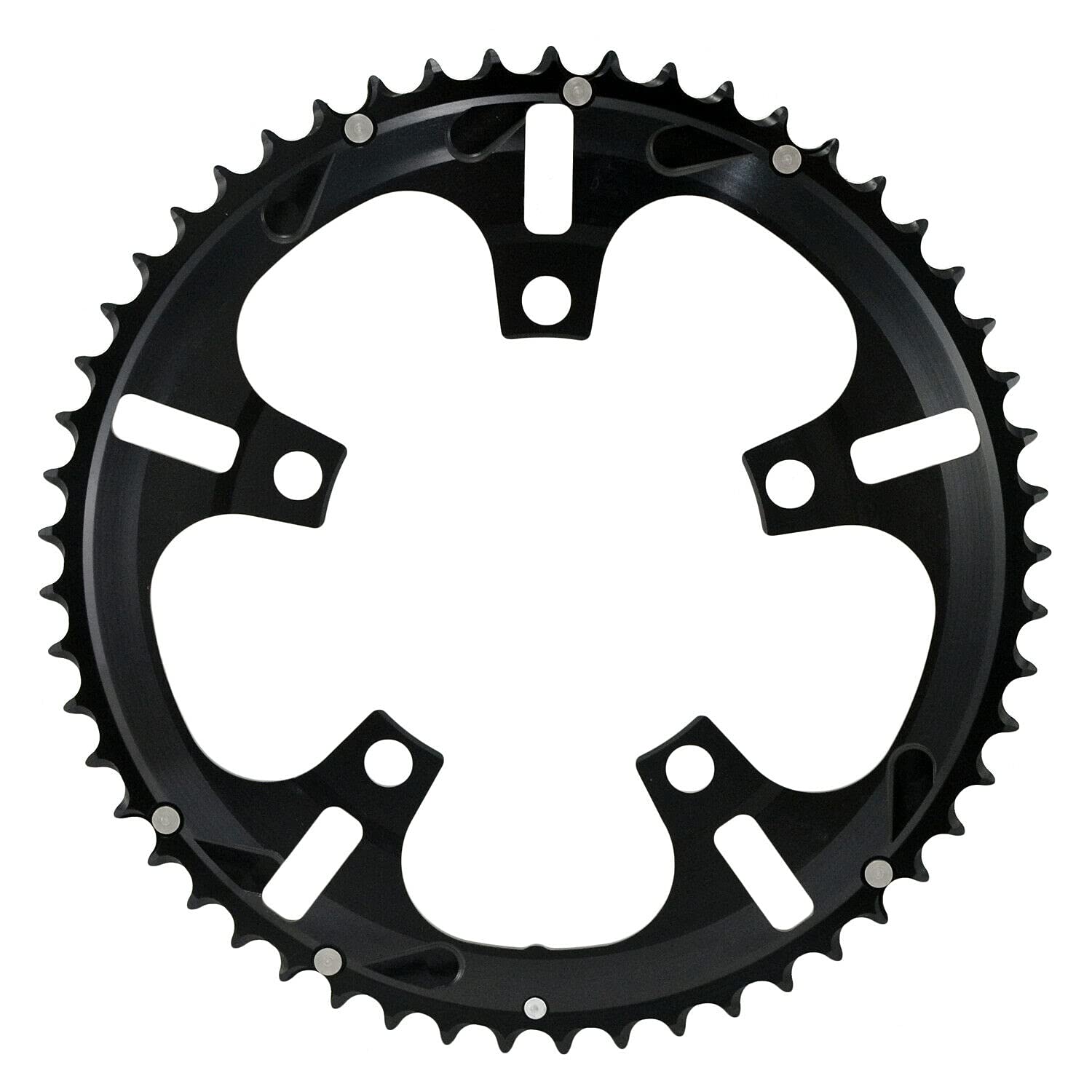 Plateau Chaîne Couchée 70T BCD130 Noir CNC 7075 Pour Vélo