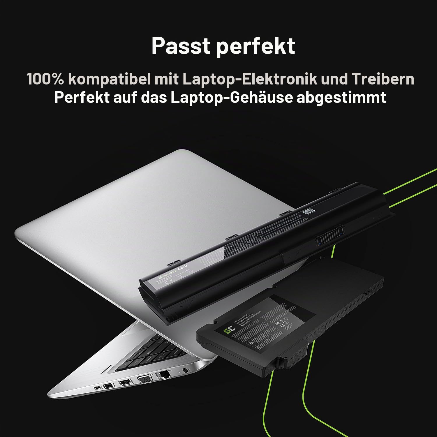 Green Cell Laptop Akku für Dell Latitude E5270 E5470 E5570 / 07V69Y 6MT4T 7V69Y (7200mAh 7.4V Schwarz)