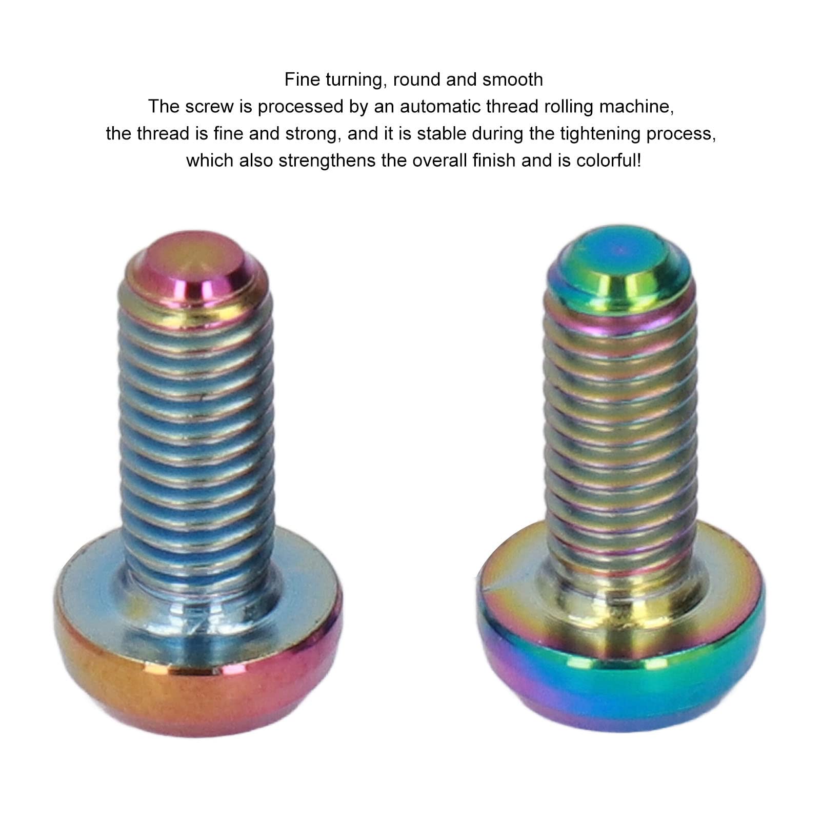 Viti Portaborraccia Per Bici - 4 Pezzi M5x12mm, Lega Alluminio, Colore Oro - Foto 2