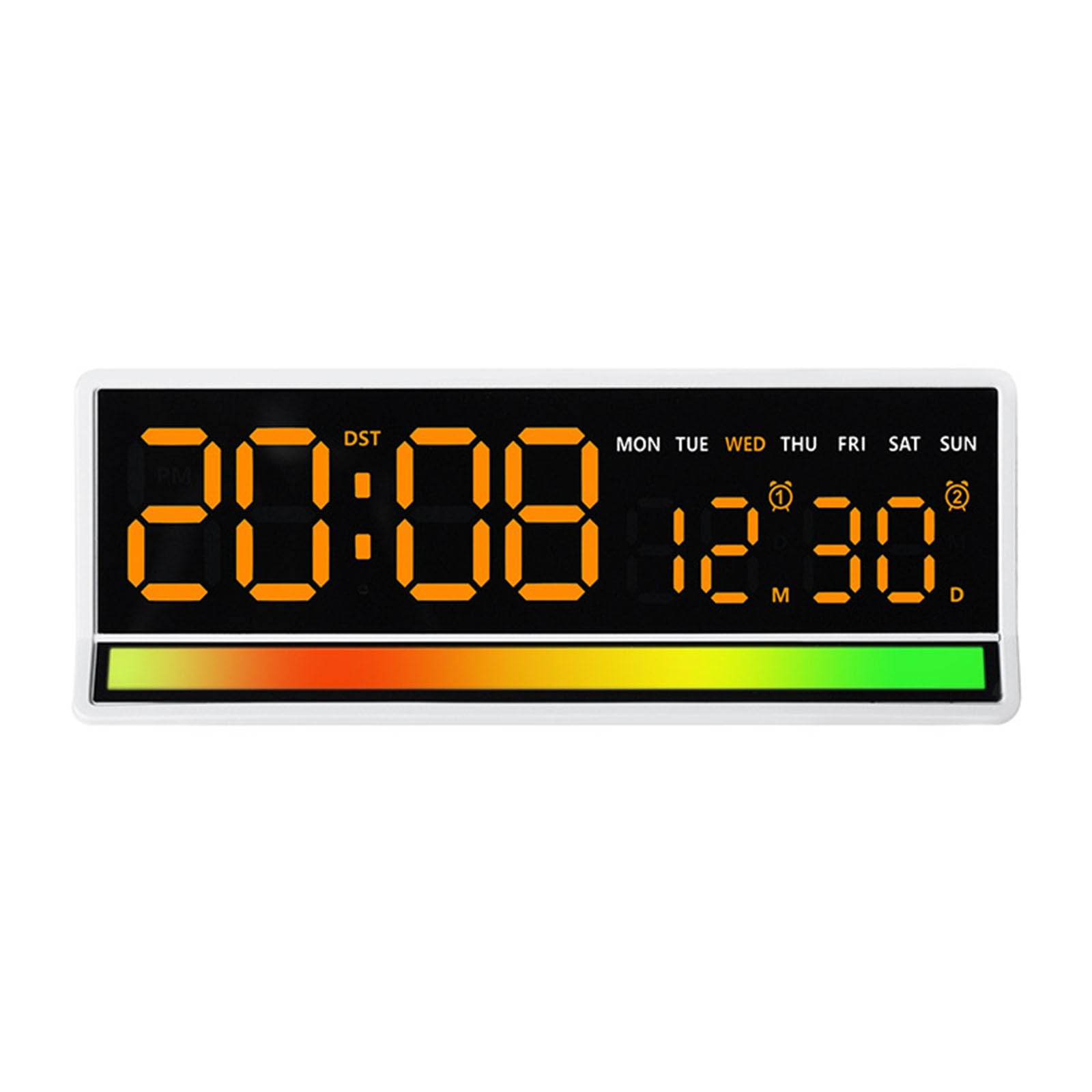 Limtula Interactive Sound Visual Digital Clock with Rainbows Effects Intelligent Music Activated LED Upgrades for Living Room Sound Active LED