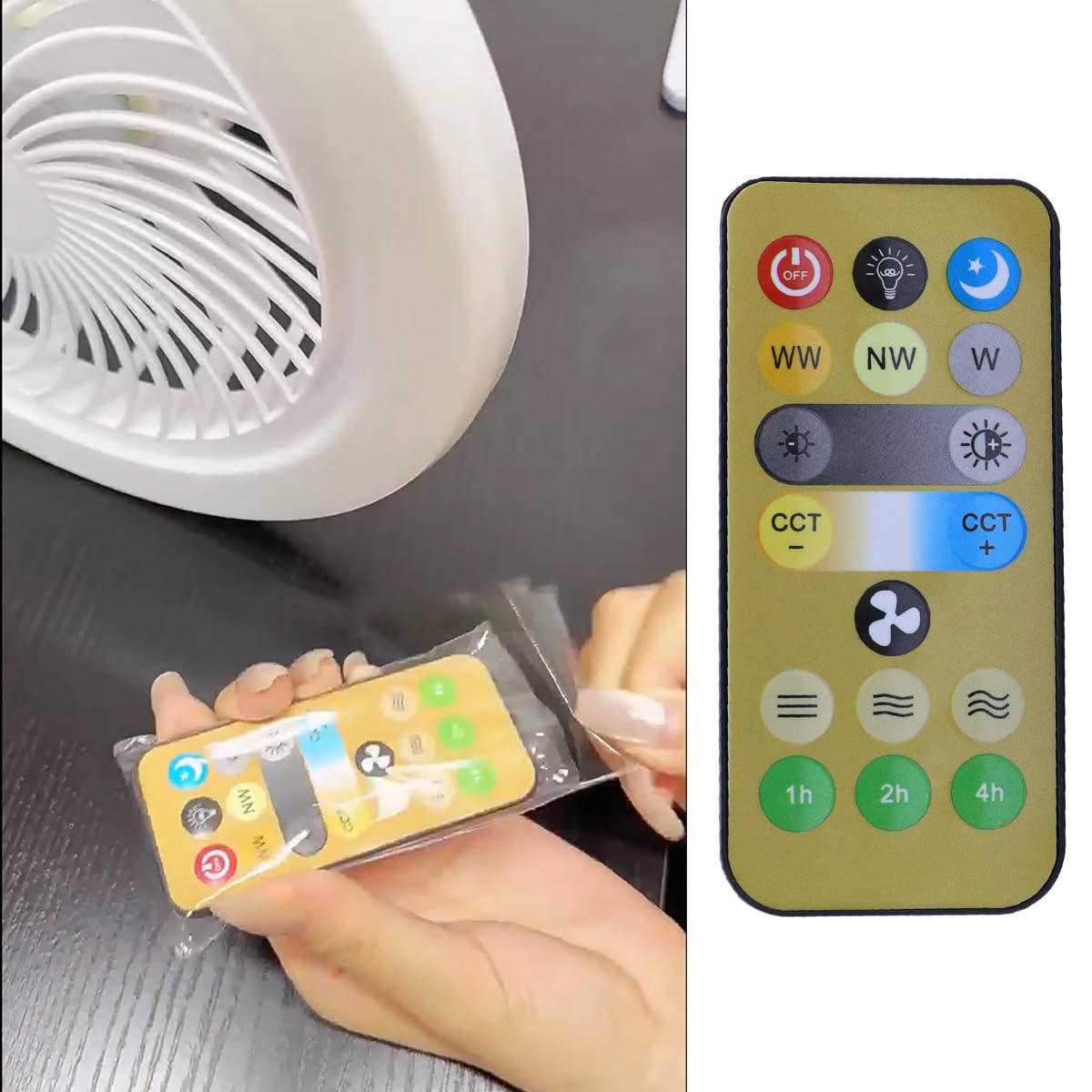 Télécommande sans fil, remplacement pour plafonnier E27, 3 vitesses, minuterie 4 heures, contrôleur universel pour ventilateur électrique